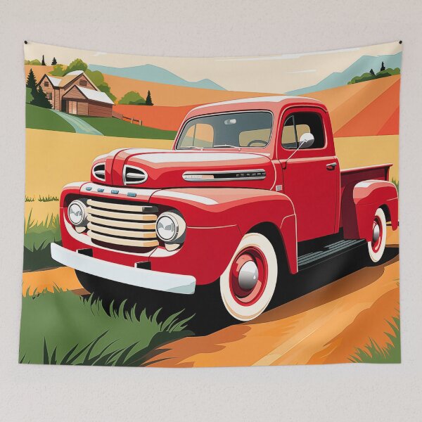 Item preview, Classic 1950s Ford F-Series Pickup Truck designed and sold by KatanaCreative.