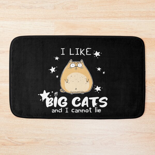 Item preview, I like big cats | fatty cat | obese kitten | Overweight kitty | ridiculous cat quotes designed and sold by themichetti.