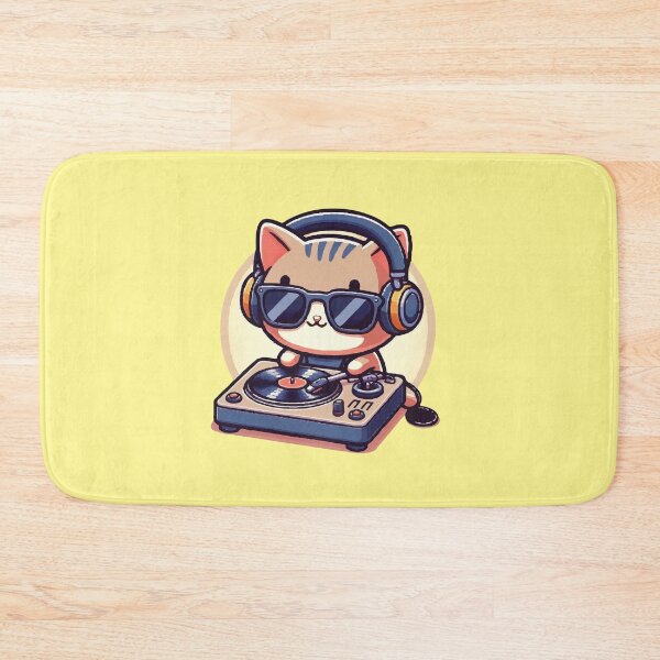 Item preview, Music Lover Cat DJ designed and sold by SOMI SOMI.