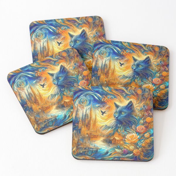 Item preview, Abstract abstraction of castle and cat. DeepDream designed and sold by blackhalt.
