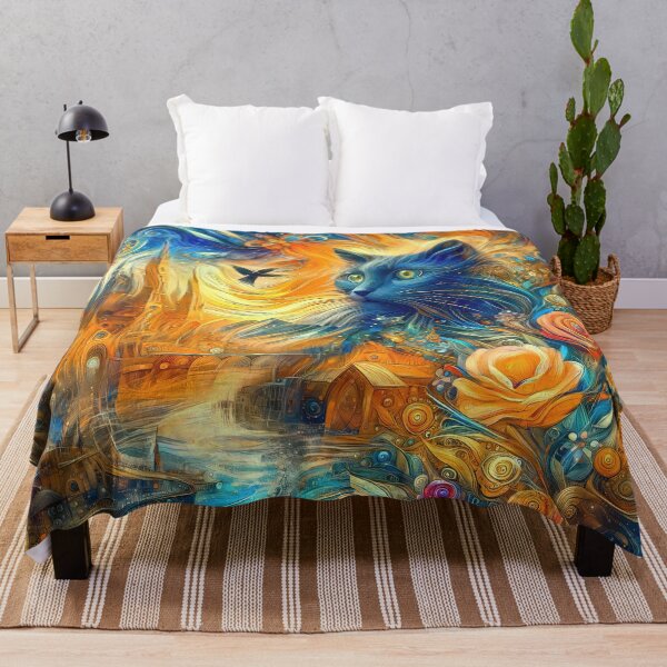 Item preview, Abstract abstraction of castle and cat. DeepDream designed and sold by blackhalt.