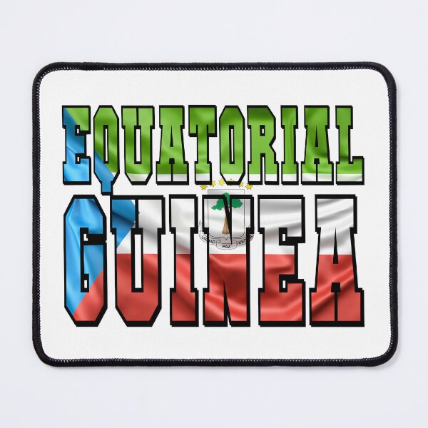 Item preview, Equatorial Guinea Country Flag Typography designed and sold by TravelWish.