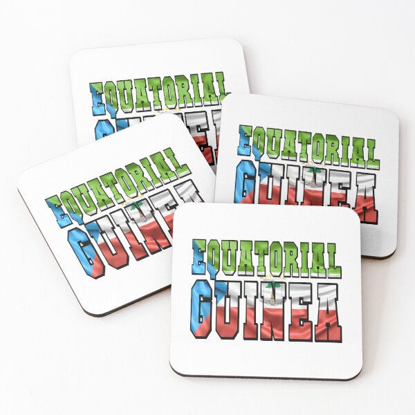 Item preview, Equatorial Guinea Country Flag Typography designed and sold by TravelWish.