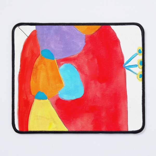 Item preview, red stone designed and sold by Tereza Pilar Art.
