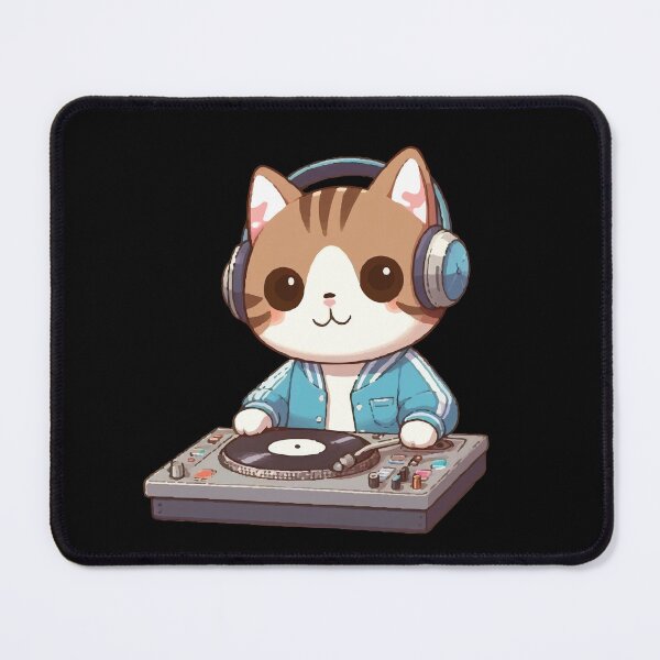 Item preview, Music Lover Cat Producer designed and sold by SOMI SOMI.