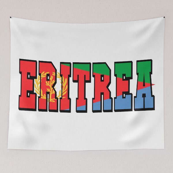 Item preview, Eritrea Country Flag Typography designed and sold by TravelWish.
