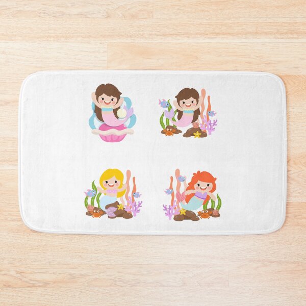 Item preview, four cute little mermaids in a coral designed and sold by huape.