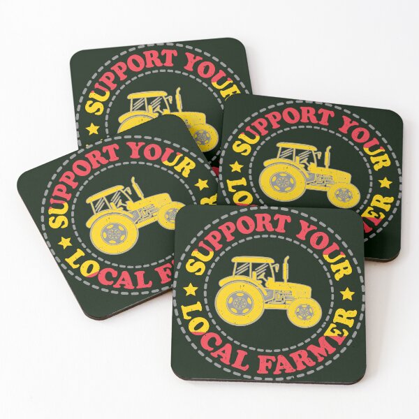 Item preview, Support Your Local Farmer, ES, Spain, Madrid, Tractor designed and sold by Cerulean-Shop.