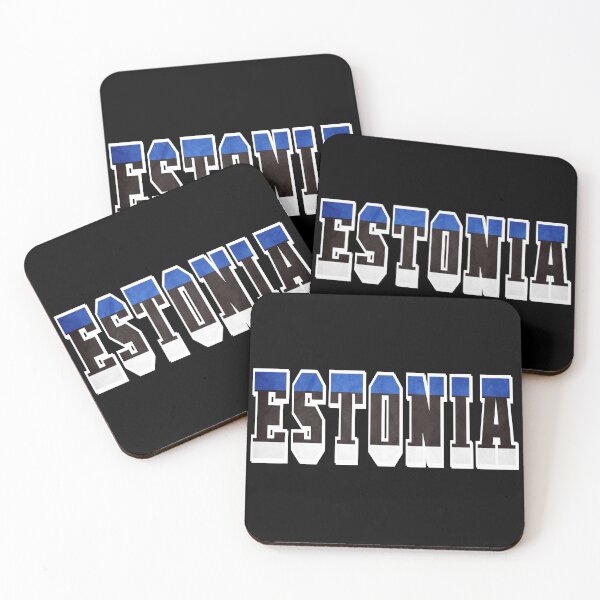 Item preview, Estonia Country Flag Typography designed and sold by TravelWish.
