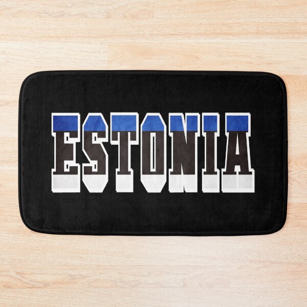 Item preview, Estonia Country Flag Typography designed and sold by TravelWish.