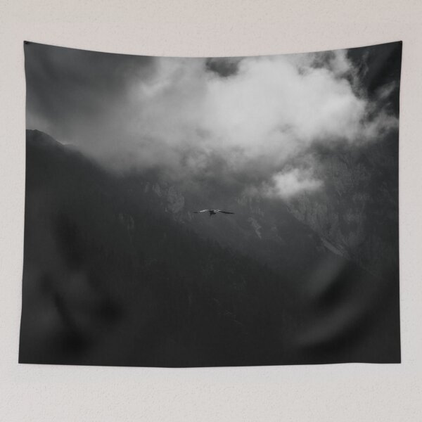 Item preview, The raven above mountains designed and sold by Patrik Lovrin.