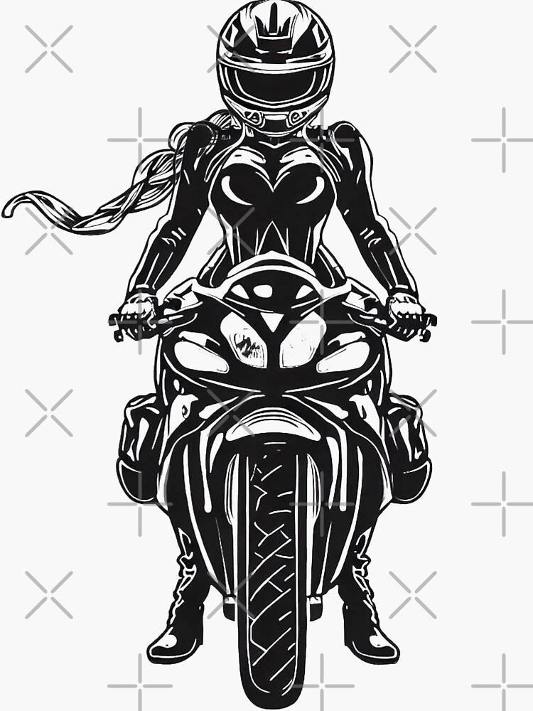Girl on a motobike, Motorcycle Girl, Long Hair, Stunt, Motogirl