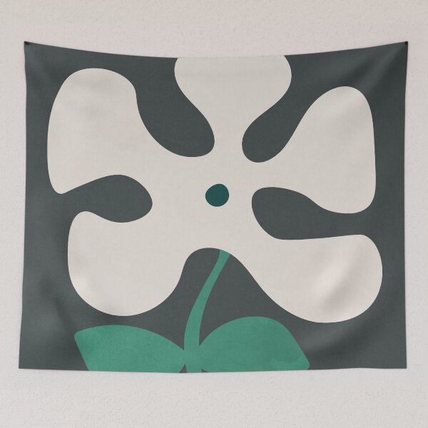 Item preview, Blooming Flower, Contemporary, Abstract Shapes 1 designed and sold by technicolorable_art.