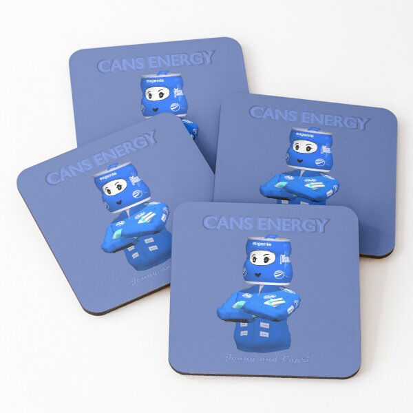 Item preview, Jenny in blue, cans energy. designed and sold by Jenny-and-Capri.