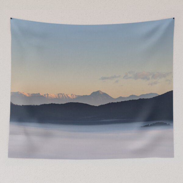 Item preview, Slovenian mountains and morning fog in valley designed and sold by Patrik Lovrin.