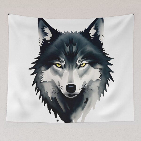 Item preview, Black wolf designed and sold by fulldreams.