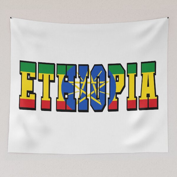 Item preview, Ethiopia Country Flag Typography designed and sold by TravelWish.