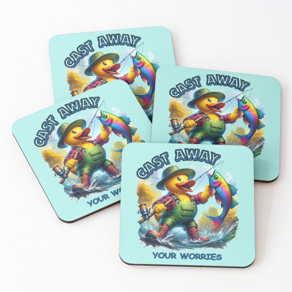 Item preview, Rubber Ducky Fisherman designed and sold by critterpatchusa.