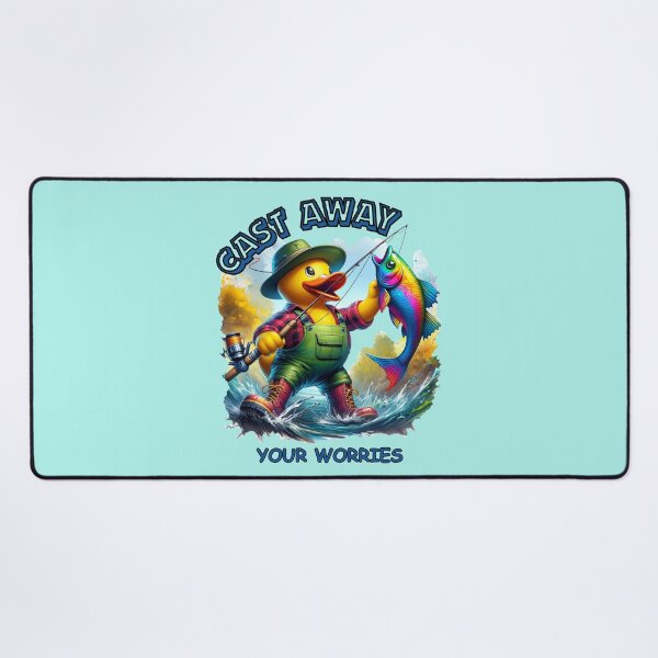 Item preview, Rubber Ducky Fisherman designed and sold by critterpatchusa.