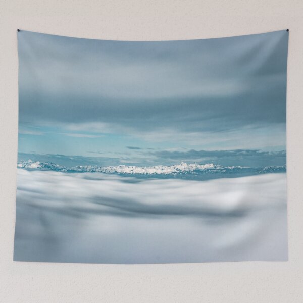 Item preview, Rolling clouds majestic mountain Triglav designed and sold by Patrik Lovrin.