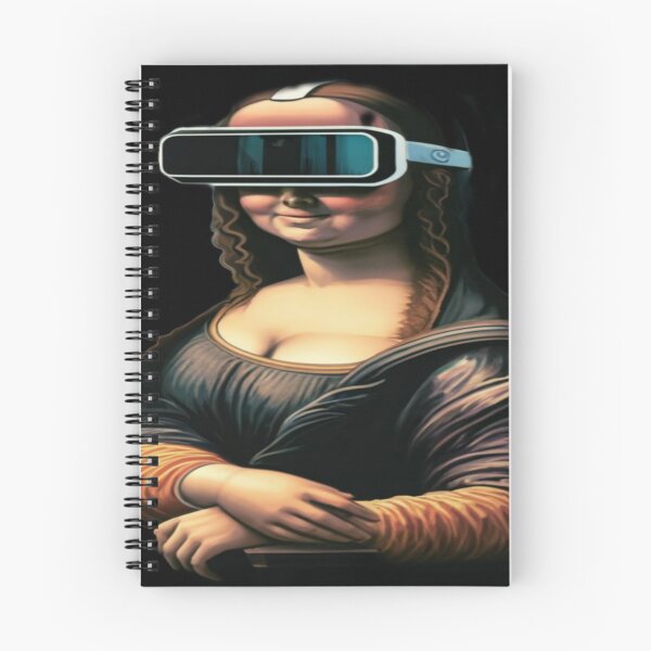 Item preview, Mysterious Vision: Mona Lisa Wearing Vision Pro designed and sold by Tarikbouchmal.