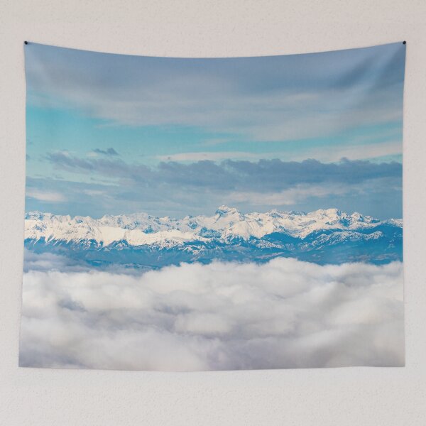 Item preview, Clouds and snowy mountain Triglav designed and sold by Patrik Lovrin.