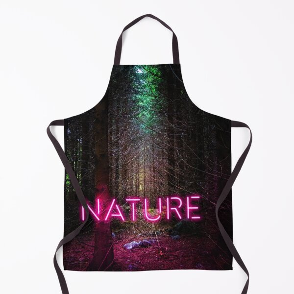 Item preview, Mysterious spruce forest nature neon magenta sign designed and sold by Patrik Lovrin.