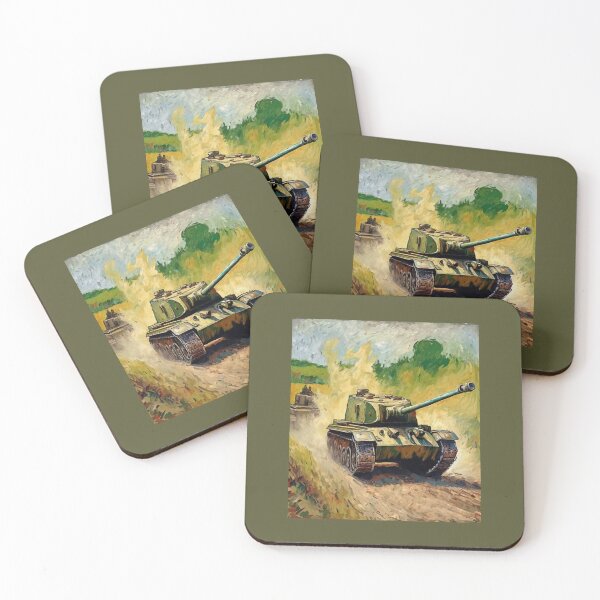 Item preview, "World War II Tank in Action"   designed and sold by Artisticanvas.