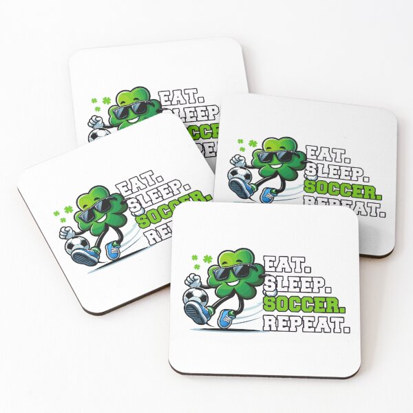 Item preview, Soccer Player St Patricks Day - Funny Shamrock Playing Football Sports Gift for Boy designed and sold by JUSTBEELEGANT.