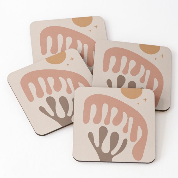 Item preview, Mid Century Abstract Floral Shapes designed and sold by technicolorable_art.
