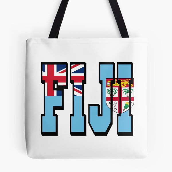 Item preview, Fiji Country Flag Typography designed and sold by TravelWish.