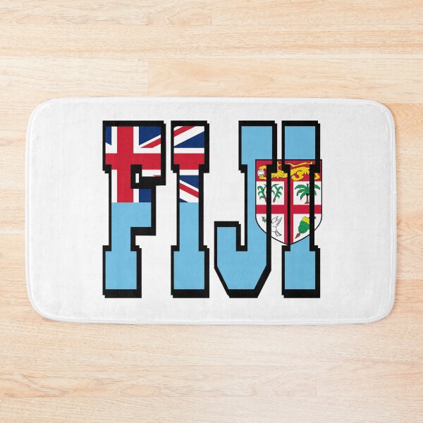 Item preview, Fiji Country Flag Typography designed and sold by TravelWish.