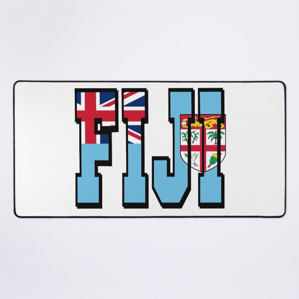 Item preview, Fiji Country Flag Typography designed and sold by TravelWish.