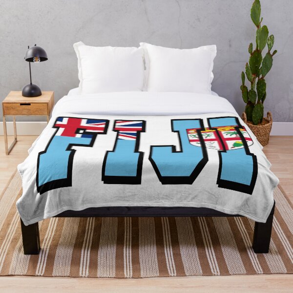 Item preview, Fiji Country Flag Typography designed and sold by TravelWish.