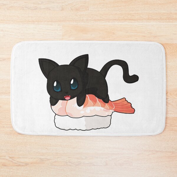 Item preview, Black Cat Shrimp Sushi designed and sold by myanko.