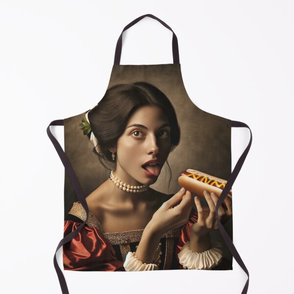 Item preview, Altered Art Woman with Hot Dog designed and sold by PyxieZen.