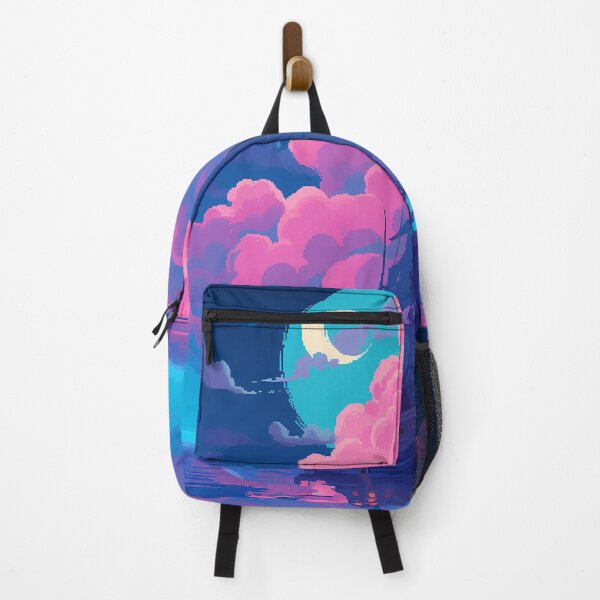 Item preview, Pirate ship, night scene, colorful neon vibes- Pixel art designed and sold by octoboobs.