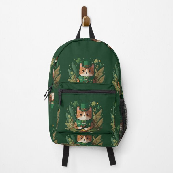 Item preview, Cottage Core leprechaun cat designed and sold by Feline Rockstars.