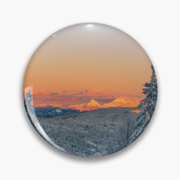 Item preview, Magical burning mountains winter sunset designed and sold by Patrik Lovrin.