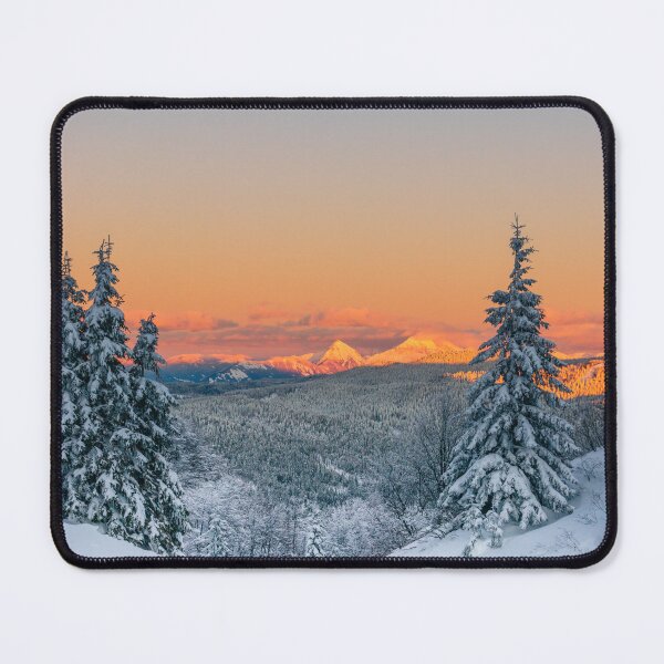 Item preview, Magical burning mountains winter sunset designed and sold by Patrik Lovrin.