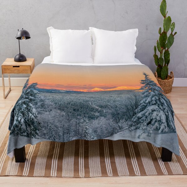 Item preview, Magical burning mountains winter sunset designed and sold by Patrik Lovrin.