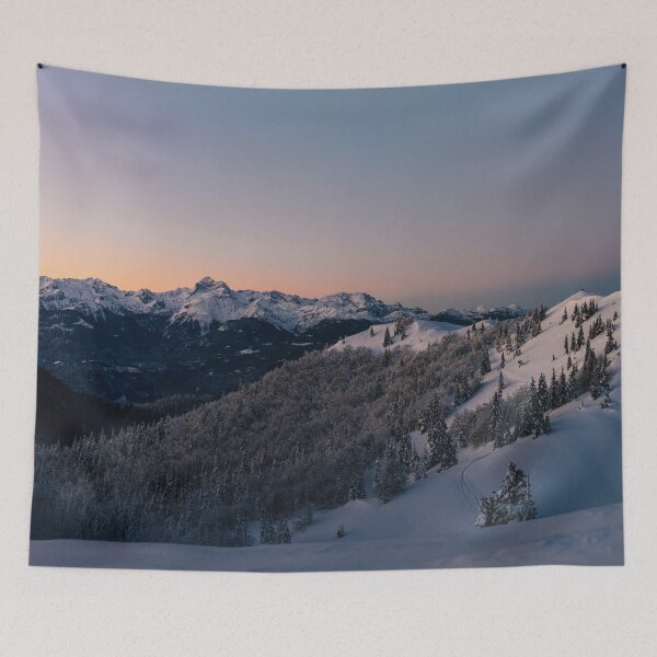 Item preview, Magical winter sunset with mountain Triglav designed and sold by Patrik Lovrin.