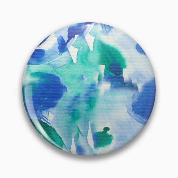 Item preview, Blue and green ink, abstract pattern designed and sold by TupinaDesign.