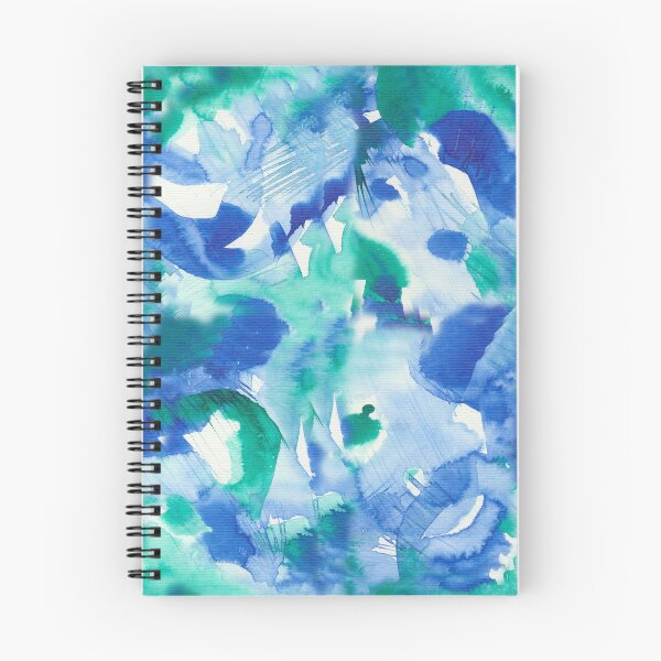 Item preview, Blue and green ink, abstract pattern designed and sold by TupinaDesign.