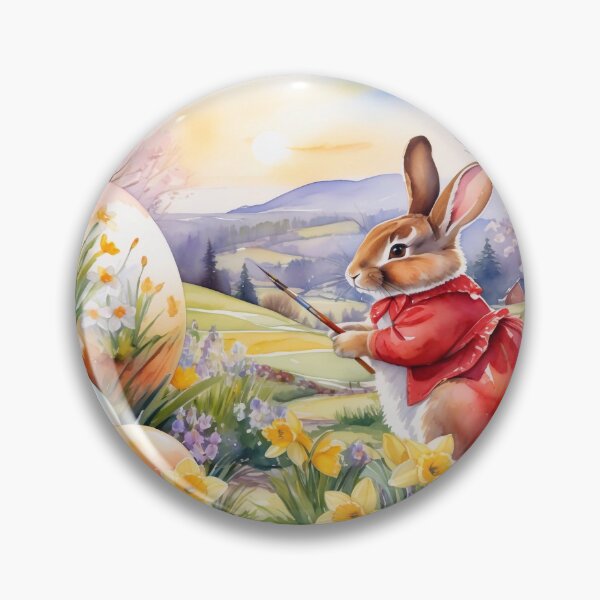 Item preview, Easter bunny and Easter egg designed and sold by m-y-A-I-A-R-T-.