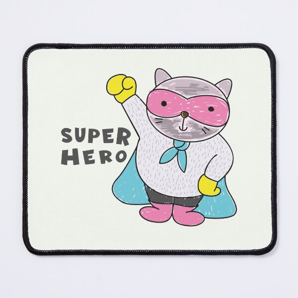 Item preview, Superhero Cat Cartoon Illustratio designed and sold by RuyaFab.