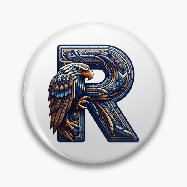 Item preview, Eagle and the letter R - Fantasy designed and sold by Fenay Designs.