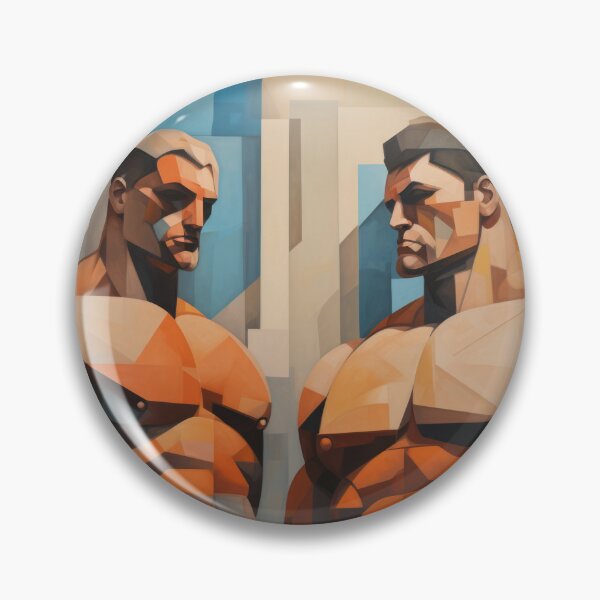 Artikelvorschau, Cubism bodybuilder oil painting entworfen und verkauft von BeautyofMasc.
