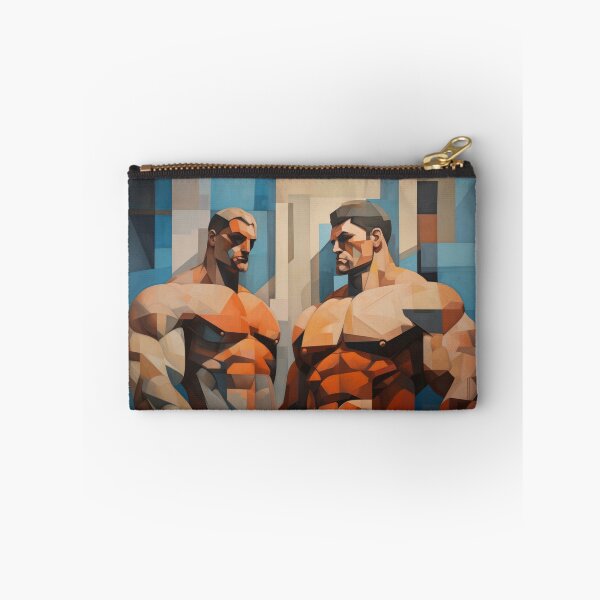 Item preview, Cubism bodybuilder oil painting designed and sold by BeautyofMasc.