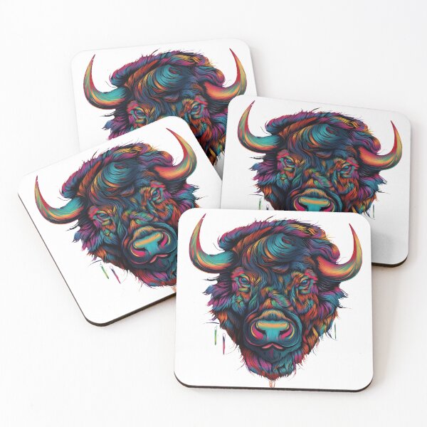 Item preview, Bison pop art designed and sold by Toms Tee.
